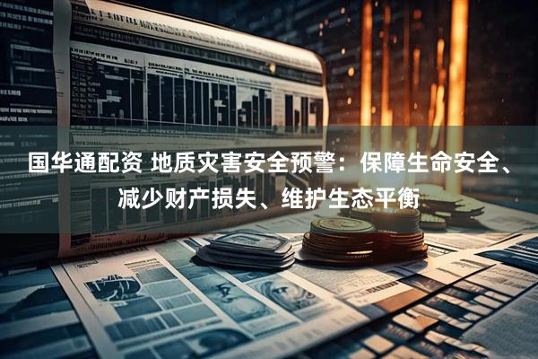 国华通配资 地质灾害安全预警：保障生命安全、减少财产损失、维护生态平衡